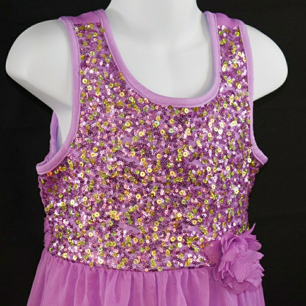 Pink Girl's Dress Size 7 (item#001) - Picture 2 of 3